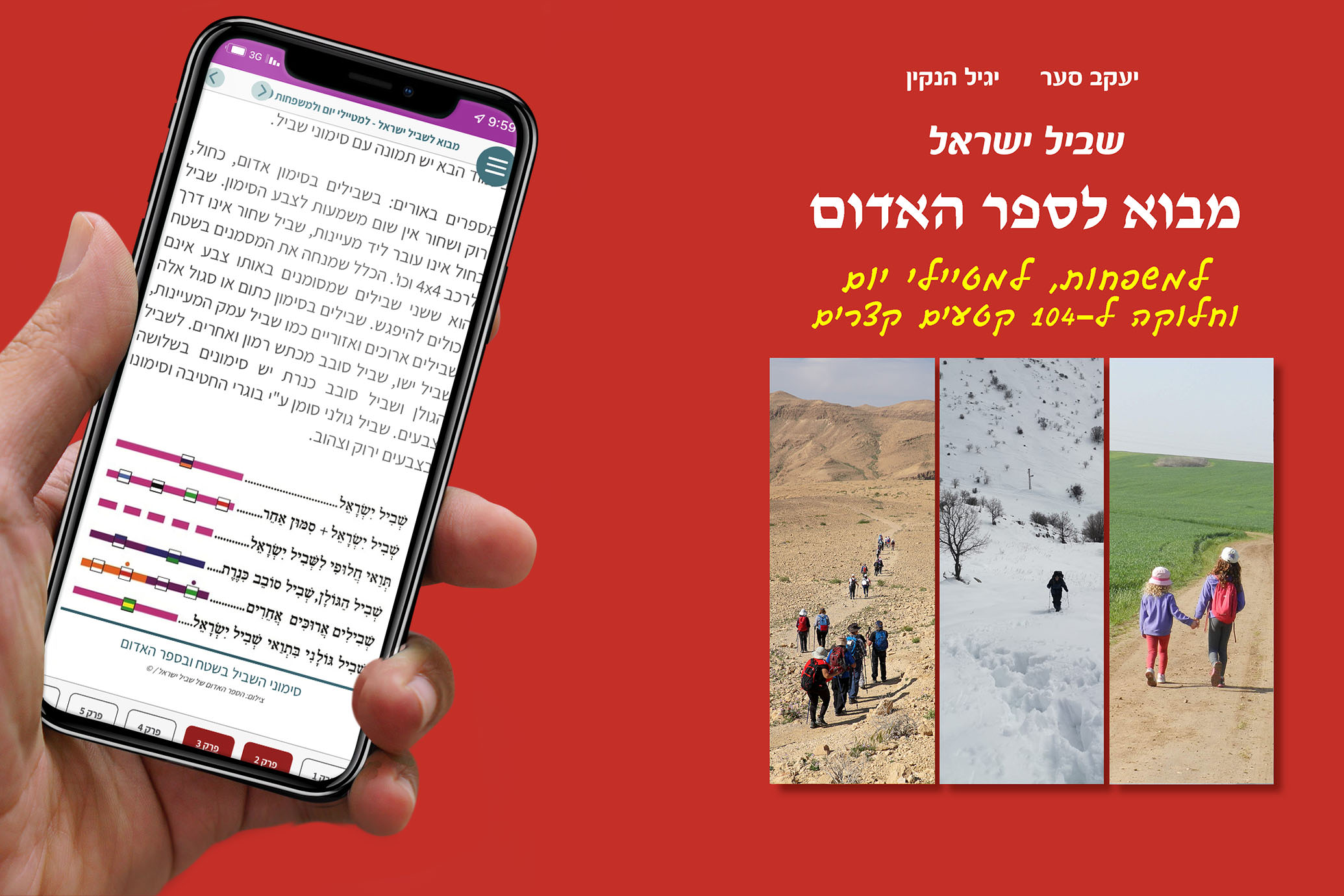 הכנות לקראת המסע בשביל ישראל למטיילי יום, למשפחות, ולמטיילים בקטעים קצרים